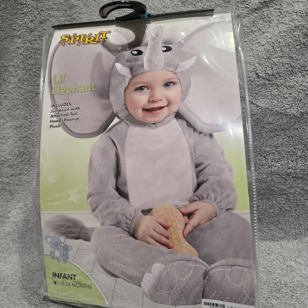 Lil Elephant Infant Toddler Costume Size 18 24 Months‎ Halloween Dress Up Party